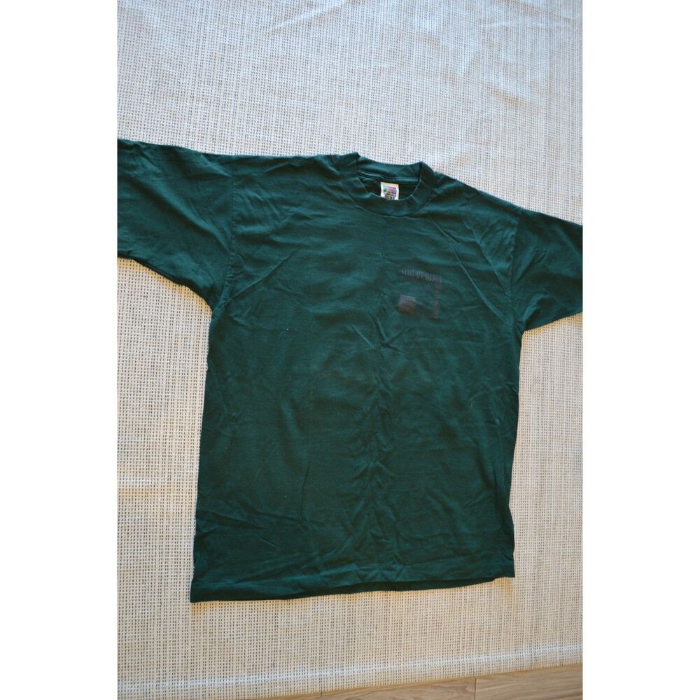 Vintage 90s Its A Wrap Graphic T-Shirt XL Forest Green Fruit of the Loom Best